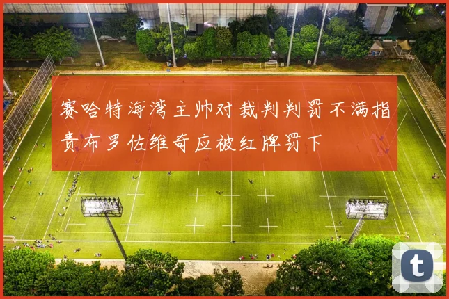 赛哈特海湾主帅对裁判判罚不满指责布罗佐维奇应被红牌罚下
